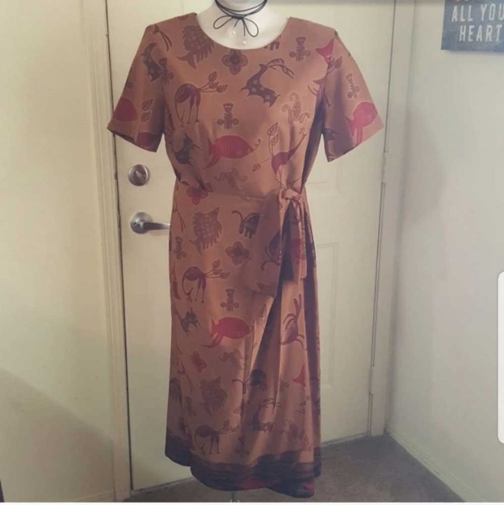 SAG HARBOR print Wrap dress 14